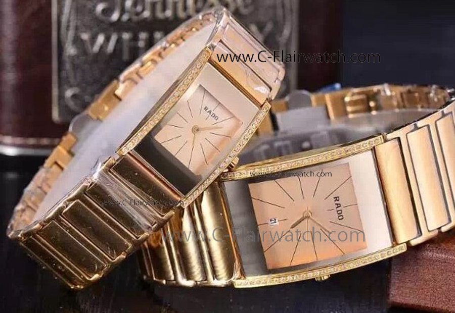 Rado Integral Jubile Knockoff Watch - Gold Tungsten Case